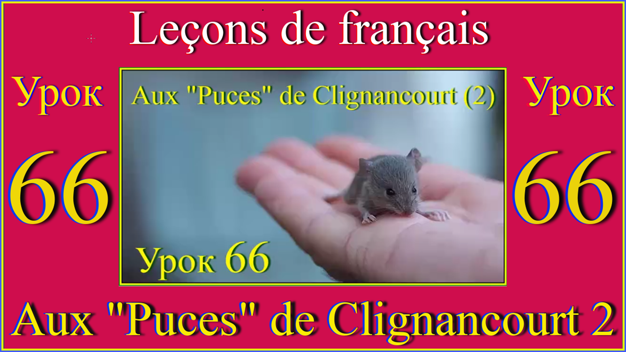 Leçons de français Урок 66  Aux Puces de Clignancourt.mp4