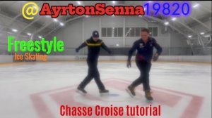 Chasse Croise tutorial Freestyle ice skating Обучающее видео красивый трюк на коньках для новичков