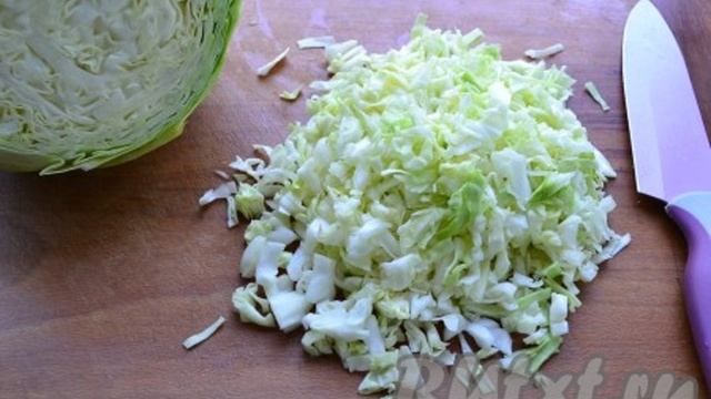 Начинка для пирожков из молодой капусты