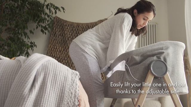 Mamas & Papas Lua Bedside Crib смотреть онлайн