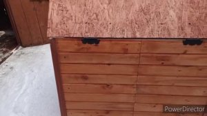 Dog house Собачья будка с откидной крышой с утеплителем своими руками