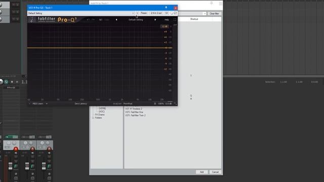 Как добавить плагины VST в REAPER