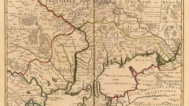 КАРТА, Малая Тартария, Крым, Черное море, 1742 год смотреть онлайн