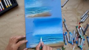 МОРЕ |Рисование сухой пастелью?