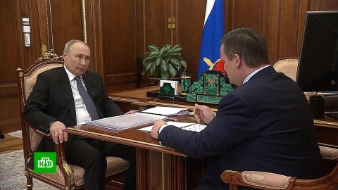 Путин провел встречу с губернатором Новгородской области Никитиным