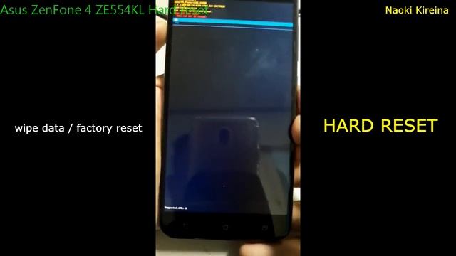 Asus ZenFone 4 ZE554KL Hard reset смотреть онлайн