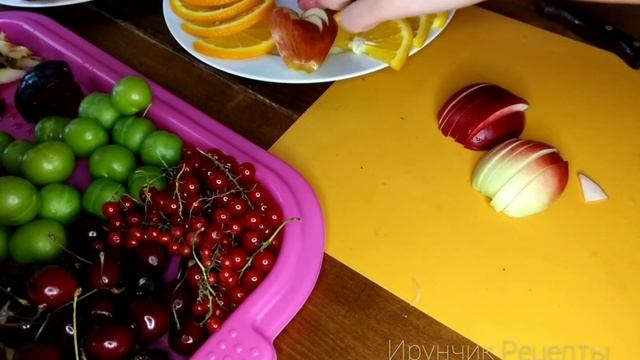 #фрукты#оформление#нарезка Красивая фруктовая нарезка .Как легко и красиво разложить фрукты и ягоды