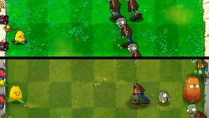 PvZ 1 vs PvZ 2 Gameplay ► Plants vs. Zombies 2: It's About Time