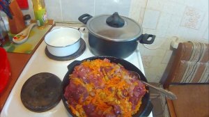 Куриная печень. Тушёная с луком и морковью. ДЕШЕВО И СЕРДИТО!