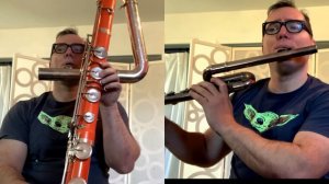 Jungle Book - Bass Flute solo from the Overture. Arrangement for Bass Flute & Contrabass Flute