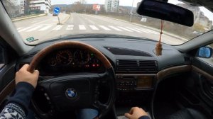 BMW 730D E38 184 HP | POV City Driving | Straight Pipe | 4K