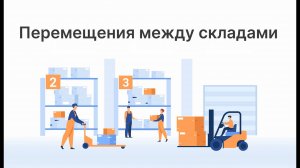 Перемещения между складами в ERP Цеховик