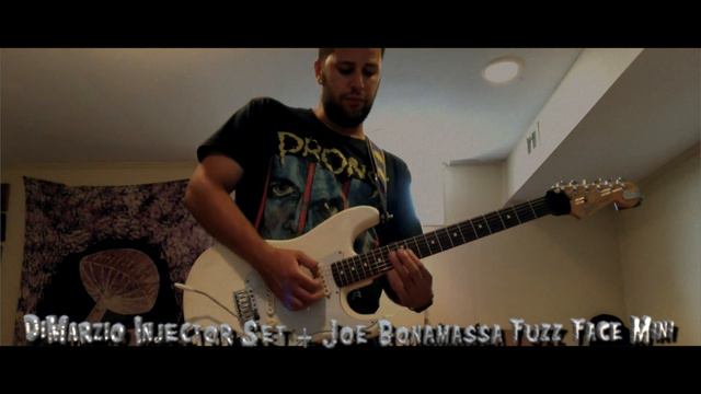 Fender Stratocaster with DiMarzio Injector Set & Dunlop Joe Bonamassa Fuzz Face Mini FFM4 смотреть онлайн