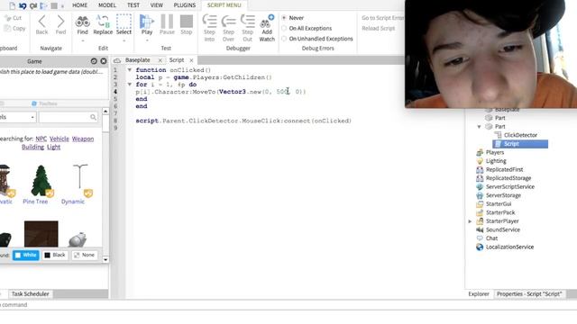 Roblox Studio Tutorial How To Make A Clickable Teleporter смотреть онлайн