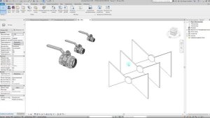 Обзор семейства Revit шаровых кранов Valtec BASE VT.214.N
