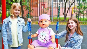 Сестрички играют в куклы Беби Бон — Как ухаживать за Беби Бон? Весёлые игры для девочек