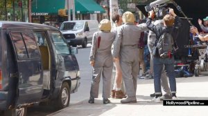 Christopher Meloni Films Pantless Scene for "Happy" in the Streets of NY