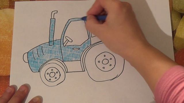 Рисуем трактор. Уроки рисования для самых маленьких. Развивающие мультфильмы смотреть онлайн