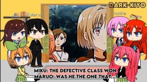The quintessential quintuplets react to Ayanokouji as their new tutor