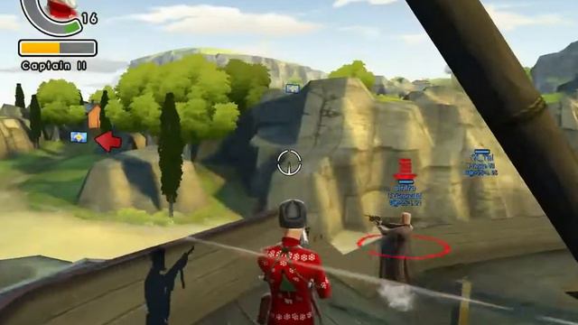 Battlefield Heroes. карты: "Буканьерская бухта" на вертолете, и "Высадка на Луну" смотреть онлайн