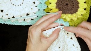 How to Continuous Join As You Go Granny Square Blanket