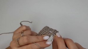 Узор крючком "Полустолбик с накидом в раскол"