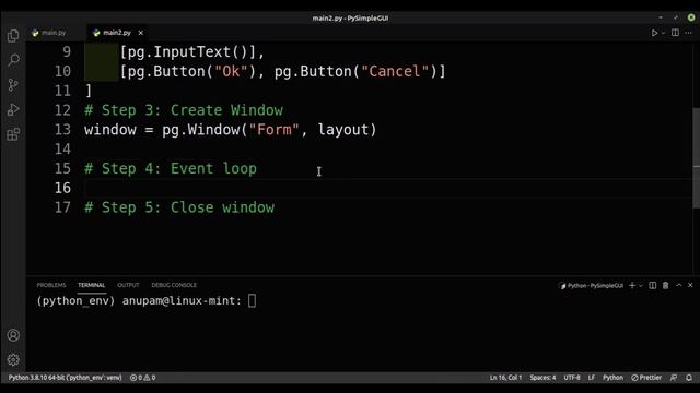PySimpleGUI tutorial 1: Installation and Simple program смотреть онлайн