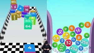 Chain 2048 vs 2048 Run: Infynity Cube Run - Max Level Gameplay (Part 1)