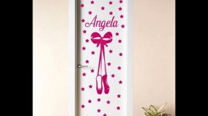 Дизайн двери в комнату девочки