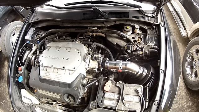 2008-2012 Honda Accord V6  Takeda Short Ram Intake before and after install