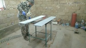 Покраска мебельного фасад с интегрированными ручками