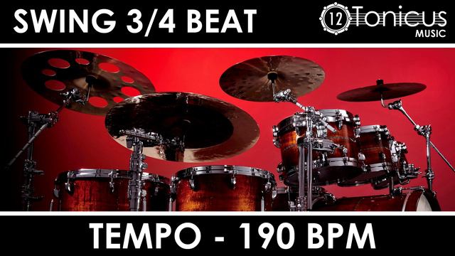SWING 3/4 BEAT 190 BPM | 12 TONICUS MUSIC смотреть онлайн