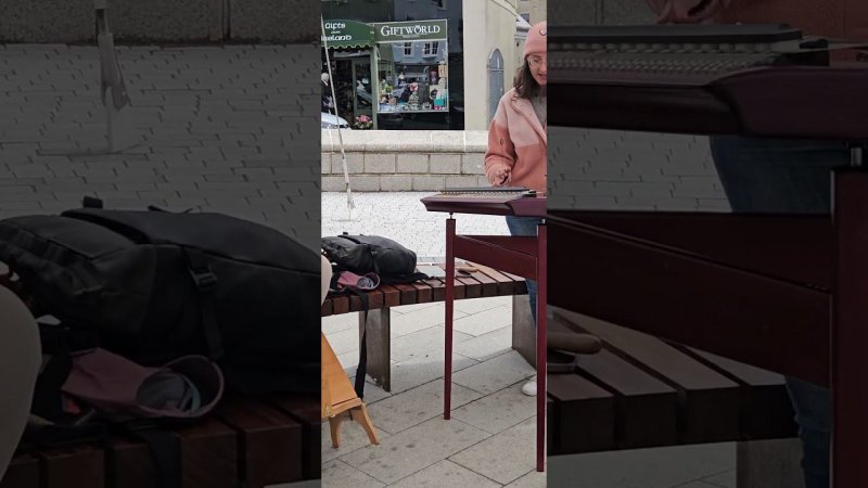 Traditional Irish harp and a hammered dulcimer. Donegal town. #Donegal #IrishMusic #TravelIreland