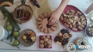 Мастер- класс: нтерьерная ёлочка из винных пробок.