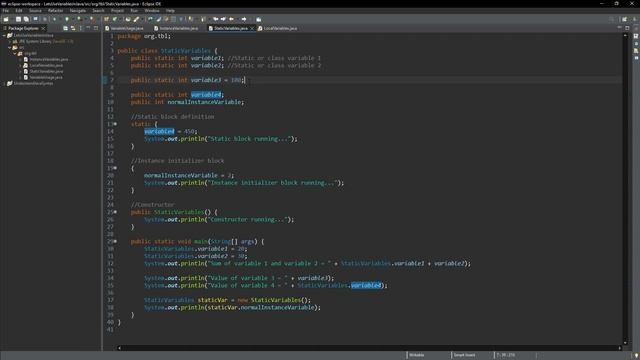 Java For Beginners - Part 8 - What are variables and scoping смотреть онлайн