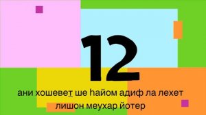 ИВРИТ УРОК  | Как сказать что ты хочешь спать|ИВРИТ ДЛЯ НАЧИНАЮЩИХ | ИВРИТ С НУЛЯ | ИВРИТ НА СЛУХ