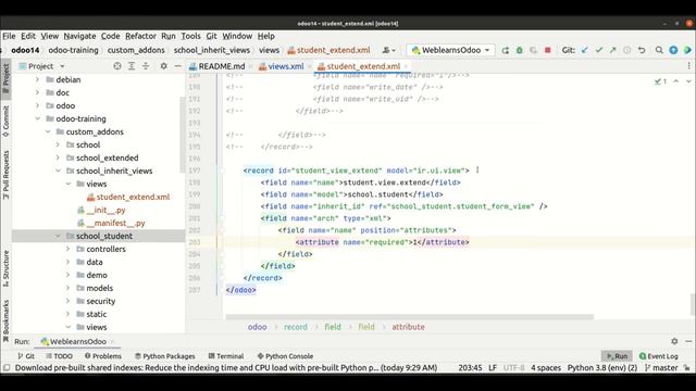 Odoo view inheritance using position attributes | extend views | Inheritance Views Tutorial смотреть онлайн