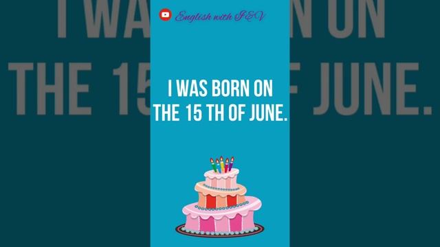 #shorts Как ответить на вопрос «When is your birthday?» Когда твой день рождения? Английский с нуля