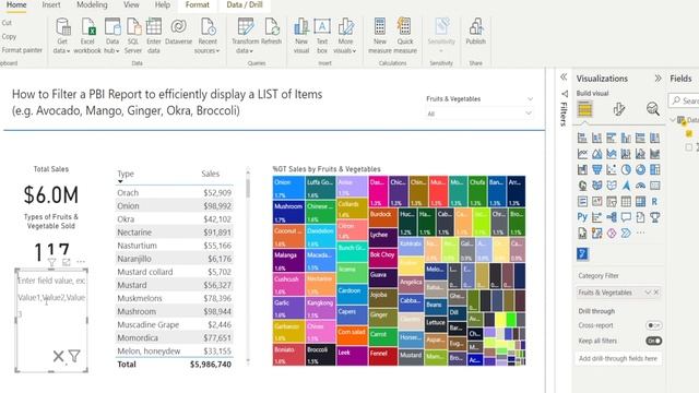 How To use a LIST to FILTER & SHORTEN your POWER BI Report in SECONDS to Display only Relevant Item