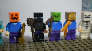 Майнкрафт Лего человечки! Обзор дешёвого набора. Лего снеговик