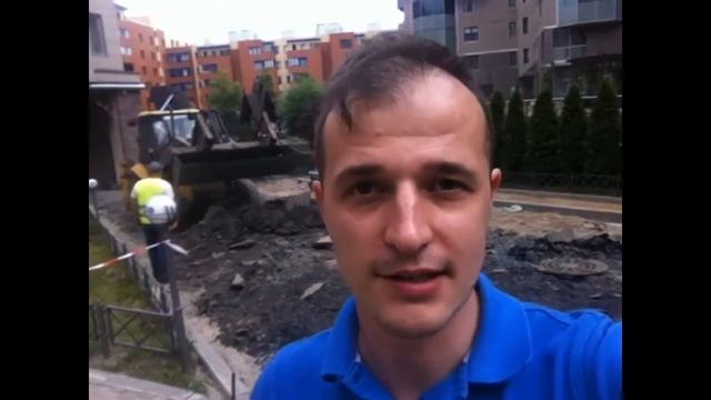 Асфальтирование двора и парковки на Крестовском острове. ИскРос.