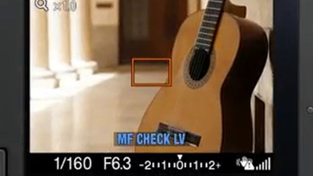 Sony Alpha A500 / A550 - Manual Focus Check in Live View смотреть онлайн