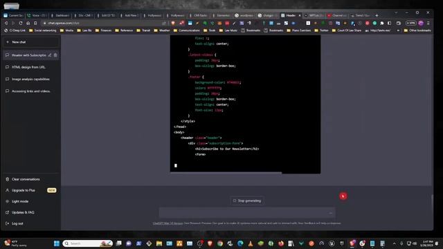 How To Build A Simple HTML Webpage With ChatGPT 2023 #html5  #chatgpt #chatgpttutorial