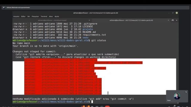 Git - Exclusão de arquivos no respositório local por engano. O que fazer? смотреть онлайн