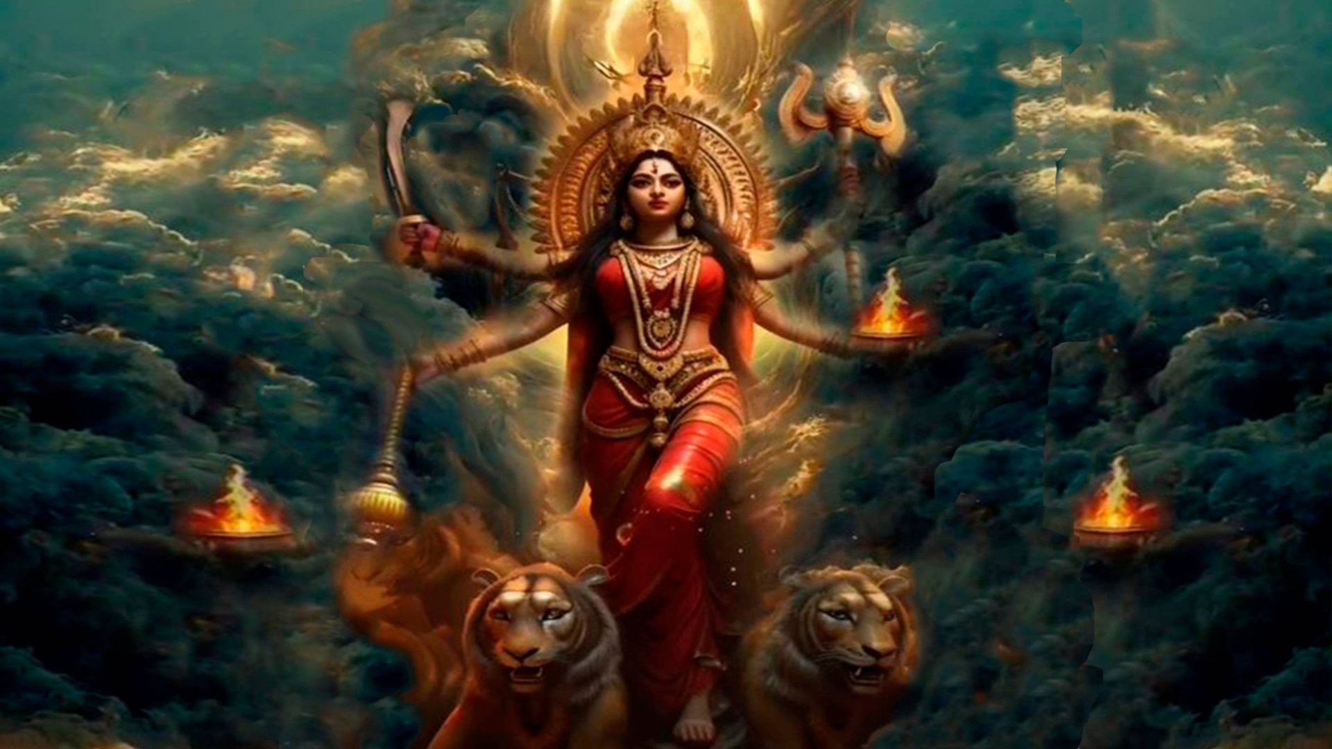 🙏Aigiri Nandini🔱🔥🙏🔱 гимн-славление🔱 Богини Дурги.🕉🔱🔥 смотреть онлайн