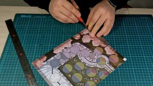 Поле для настольной игры из картона на магнитах
