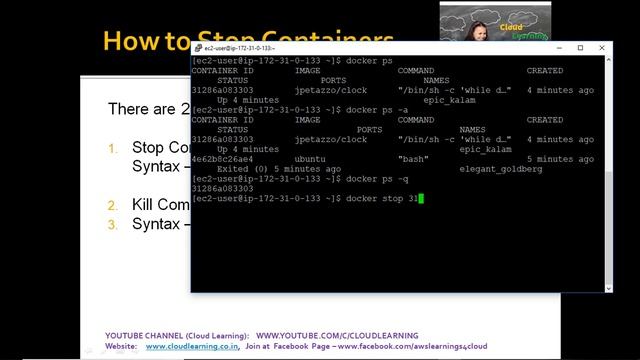 Lec 6 - Docker Container कैसे स्टॉप करें? смотреть онлайн