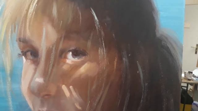 как рисовали портрет маслом с Максом Скоблинским.живопись и рисование смотреть онлайн