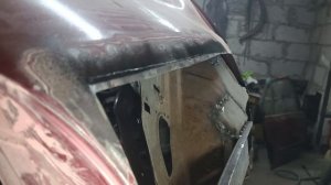 Большая вставка с помощью кромкогиба