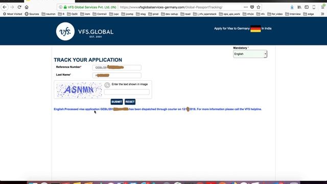 VFS Global How to Check the Status of Schengen Visa Application